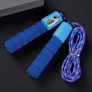 <span class=keywords><strong>Corde</strong></span> à sauter personnalisée <span class=keywords><strong>avec</strong></span> compteur et poignées en mousse pour fitness et exercice – Bonne affaire - Product Image 2