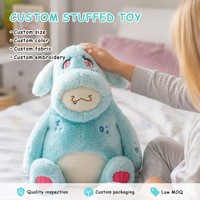 Peluche personnalisée âne de mer OEM ODM, jouet en peluche doux, faible MOQ, conception personnalisée, adorable créature marine en peluche pour cadeau d'enfant