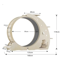 Roulette d'exercice silencieuse en bois et sisal écologique personnalisée pour chats d'intérieur de petite taille – Vente en gros
