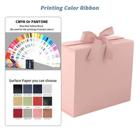 Boîte cadeau pliable en carton recyclable avec logo imprimé en relief, personnalisée pour vêtements et chaussures, avec fermeture magnétique et doublure en éponge