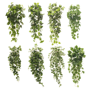 Venta al por mayor largo artificial verde vid maní hoja vid <span class=keywords><strong>plantas</strong></span> de imitación al aire libre interior pared colgante techo Decoración - Product Image 2