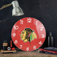 Horloge murale mécanique contemporaine DIY de 12 pouces en MDF sublimé, simple face, haute qualité, pour salon et décoration intérieure