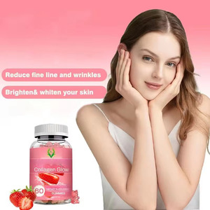 Gomitas de Colágeno Oem Odm con Vitaminas para Aclarar la Piel, Reducir Arrugas, Mejorar la Luminosidad, Gomitas con Sabor a Fresa - Product Image 3