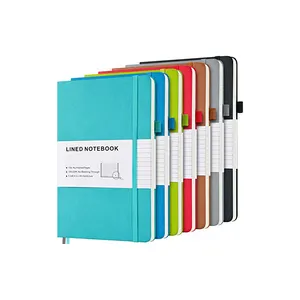 Wholesale Recycled Black Hardcover Printing Journal Pu Leather Notebook