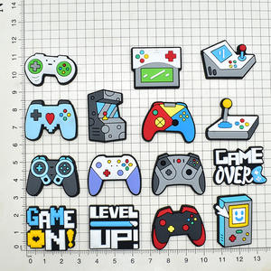 Vente en gros PVC souple cartoon manettes de jeu manettes chaussures breloques décorations sabots pour garçon - Product Image 1