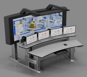 Kesino คอนโซลควบคุมห้องควบคุมการออกแบบที่ทันสมัย, คอนโซลกล้องวงจรปิดอัจฉริยะแบบแยกส่วนเหมาะกับสรีระ - Product Image 3