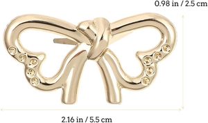 Double Heart Butterfly <b>Bag</b> Buckles Pcs Zinc Alloy Diy <b>Bag</b> Hardware <b>Accessories</b> X Inch For Purse Making And Handbag Repair - Product Image 2