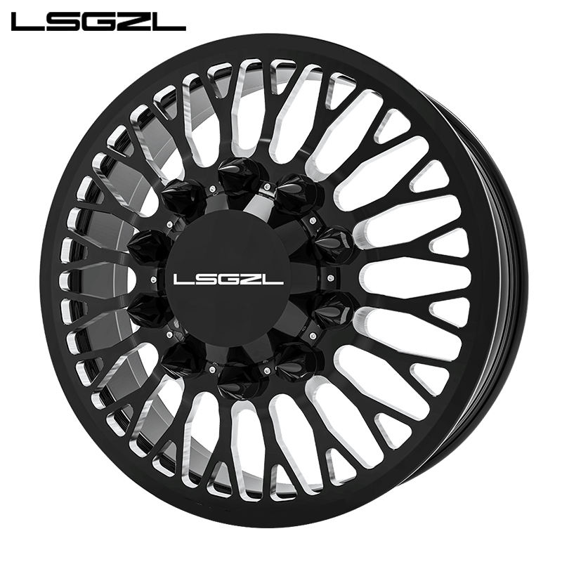 OEM Dually Wheel 22 24 26 28 Inch Forged Black Chrome Polished Color ...