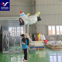Model Figur Balon Tiup Kartun untuk Iklan Luar Ruang