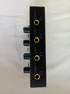 4 Channels <b>Headphone</b> Audio <b>Amplifier</b> Compact Stereo RCA 6.35mm 3.5mm Input Volume Control Amp - Product Image 3