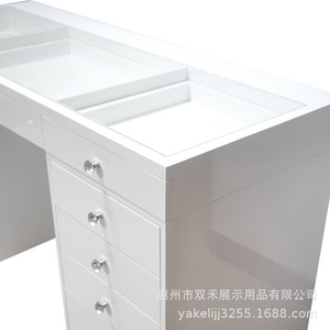 Hiện đại điều Hành Văn phòng máy tính tủ quần áo bảng với dưới ngăn kéo kính gỗ Bảng cho phòng ngủ khách sạn phòng khách lưu trữ tính năng - Product Image 4