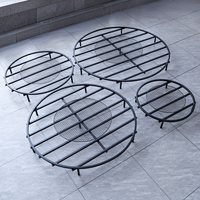 Grilles de foyer extérieures en acier au carbone sur mesure, rondes, pour vente en gros