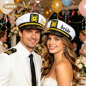 YACHEN Gorra <span class=keywords><strong>de</strong></span> Capitán Unisex, Gorra <span class=keywords><strong>de</strong></span> Marinero, Sombreros <span class=keywords><strong>de</strong></span> Fiesta para Novios, Despedida <span class=keywords><strong>de</strong></span> Soltera, Boda, <span class=keywords><strong>Disfraz</strong></span> <span class=keywords><strong>de</strong></span> Halloween, Cosplay - Product Image 4