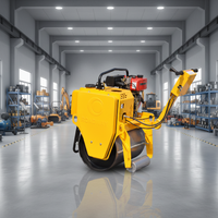 Mini rouleau compresseur à opération monoplace |   Moteur à essence avec embrayage automatique pour un contrôle sans effort