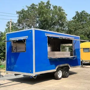 Populaire Hamburger Popcorn Automaat Aanhangwagen Food Auto Mobiele Fastfood Bus Food Trailers Volledig Uitgerust