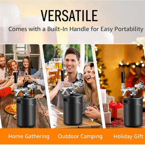 Sistema dispensador <span class=keywords><strong>de</strong></span> <span class=keywords><strong>cerveza</strong></span> <span class=keywords><strong>de</strong></span> barril portátil Mini Growler <span class=keywords><strong>de</strong></span> 64oz con <span class=keywords><strong>grifo</strong></span> <span class=keywords><strong>de</strong></span> <span class=keywords><strong>cerveza</strong></span> profesional y regulador <span class=keywords><strong>de</strong></span> CO2 <span class=keywords><strong>para</strong></span> mantenerse fresco - Product Image 5