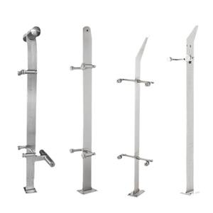 Verre de <span class=keywords><strong>poteau</strong></span> de garde-corps d'escalier le meilleur garde-corps en verre complet vente chaude porte d'entrée de garde-corps en verre - Product Image 6