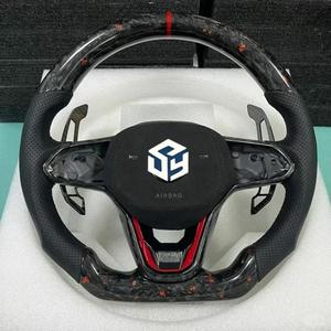 Volante Deportivo LED de Fibra de Carbono Forjado Personalizado para Volkswagen ID7 <span class=keywords><strong>ID3</strong></span> VW MK8 Touareg Golf GTI R, Accesorios Interiores para Automóviles - Product Image 6