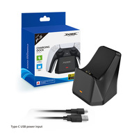 Station de charge double TP5-0586 pour station de support de chargeur de contrôleur sans fil PS5 pour berceau d'alimentation de Base de charge de manette PS5