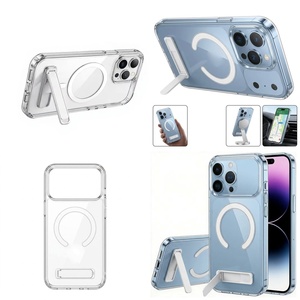<span class=keywords><strong>Cover</strong></span> Magnetica Trasparente Migliorata con Supporto Pieghevole Antiurto in TPU PC per <span class=keywords><strong>iPhone</strong></span> 16 17 15 14 Plus <span class=keywords><strong>13</strong></span> mini 12 11 Pro Max - Product Image 1