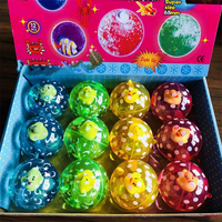 Boule de cristal élastique colorée, vente en gros, jouets pour enfants, boule de saut pour enfants