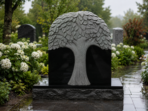 Estatuas Conmemorativas de Granito Americano Tradicional Angel Unionstone Modelo 18, Águila Tallada en Piedra Natural para Cementerio - Product Image 6