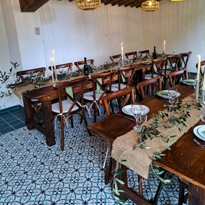 Table pliante en bois de style <span class=keywords><strong>ferme</strong></span> Sunzo <span class=keywords><strong>pour</strong></span> les événements de banquet et de <span class=keywords><strong>mariage</strong></span>, <span class=keywords><strong>pour</strong></span> les entreprises de location - Product Image 5