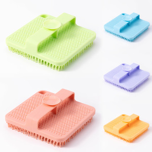 bathroom accessories Baby Shampoo Silicone Facial brushes face scrubber Cleansing Round Massage Brush brosse visage - Product Image 4