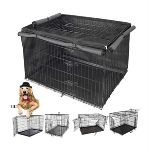 Penutup Kandang Anjing 36 Inci, Tahan Lama, Berbahan Kisi-kisi, Kompatibel dengan Kandang Logam Standar 1, 2, 3 Pintu, Untuk Penggunaan Luar Ruangan, Penutup Ritsleting - Product Image 6