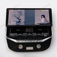 Layar Android Carplay 16 Inci, Radio Mobil, Navigasi GPS untuk Toyota Land Cruiser LC100 Lexus LX470 Update LC300, Pemutar Multimedia