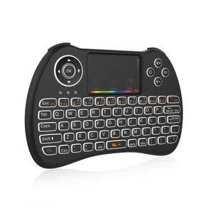 i8 mini wireless keyboard With Touchpad Support Backlit Optional air mouse controller Support different languages for TV box