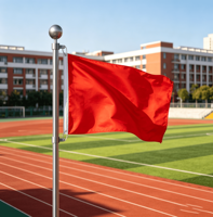 Drapeau rouge uni, bannière en polyester rouge uni pour la décoration extérieure et intérieure, les événements, les sports
