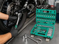 Kit de clés à douille multifonctionnel 53 pièces, en acier CRV durable, pour la réparation automobile et domestique