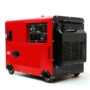 Générateur diesel silencieux 5000w, commande électrique ca 6kw avr 230v, générateur diesel
