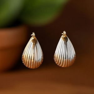 Fashion Drop Earrings 316L Stainless Steel PVD Gold Plating Sustainable Resistant - Product Image 3