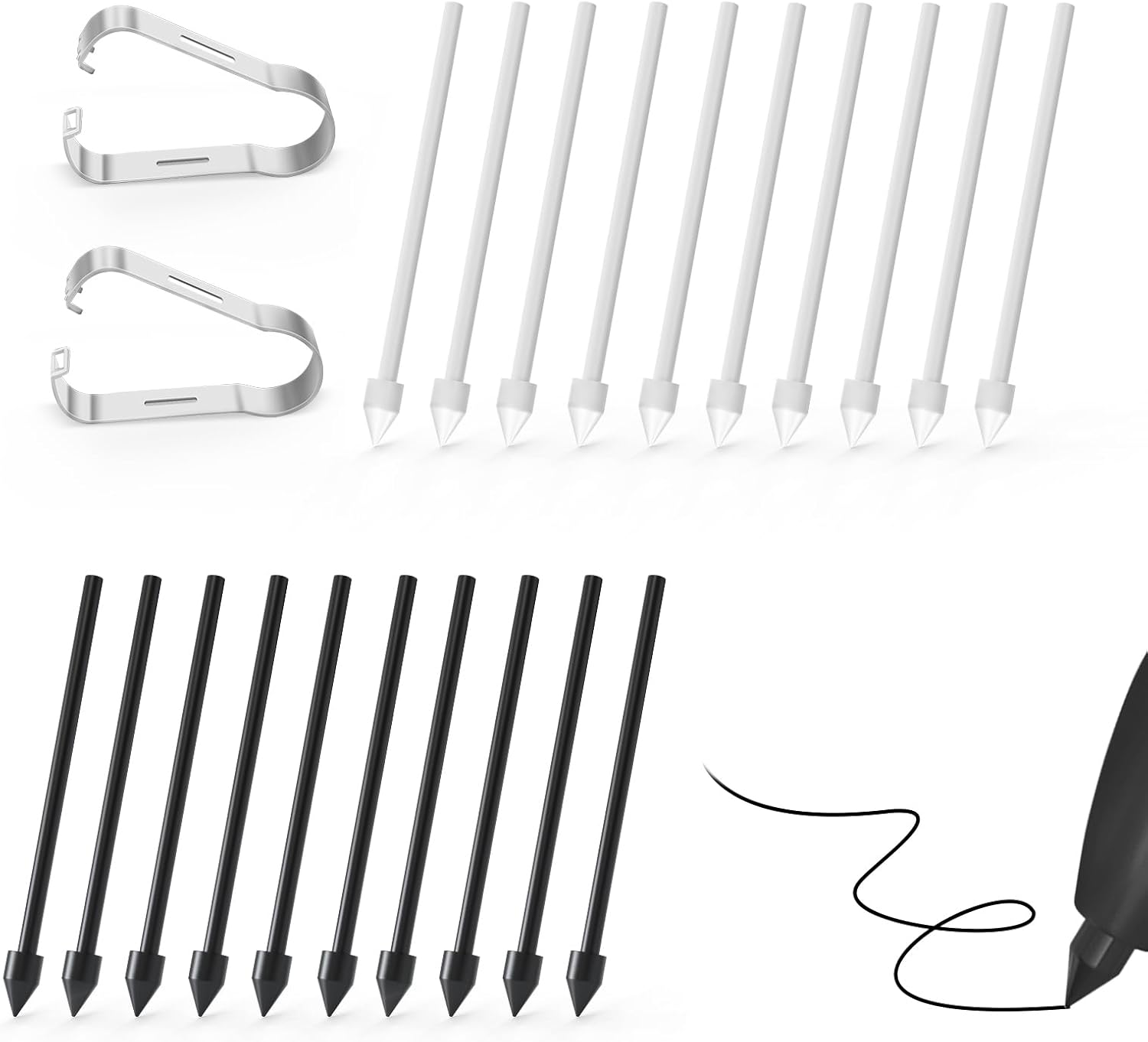 10 PCs blanco + 10 PCs negro