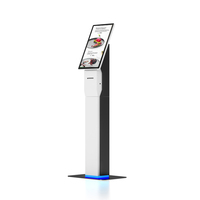 Terminal de Registro de Visitantes de Autoservicio con Pantalla Táctil de 21.5 Pulgadas, Doble Sistema Operativo Windows y Android, con Impresora de Tickets