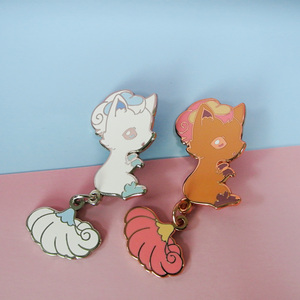 Épingle à revers en émail dur, en forme de lune scintillante, de rappeur, sur mesure, Kpop, insignes - Product Image 5