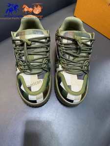 Men's Casual Trainer Maxi Sports Sneakers Top Version High-<b>End</b> Comfort Leather Lace-Up Thick Skateboard Shoes Walking Style Shoe - Product Image 3