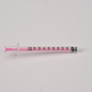 Jeringa de Insulina Rosa de 1 ml, 31G x 6 mm/8 mm - Estéril y Desechable para Clínica <span class=keywords><strong>Veterinaria</strong></span>, 100 Unidades por Caja - Product Image 5