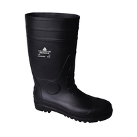 Delta Plus Bottes industrielles unisexes en PVC avec tige en cuir imperméable toutes saisons pour l'été, l'hiver, le printemps et l'automne