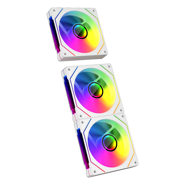 ESGAMING High Quality Prism ARGB Mirror at Center Computer Case Fan 5V 3Pin PWM Infinite Mirror Effect Gaming CPU Cooler Fan