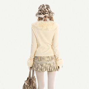 Suéter de punto coreano de manga larga para mujer, cárdigan ajustado de otoño, prendas de punto, ropa de talla grande para mujer - Product Image 4