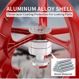 50W 12V 24V 48V 미니 풍력 터빈 바람 팬 수직 수평 축 터빈 발전기 키트 3/5/6 나일론 섬유 블레이드 - Product Image 6