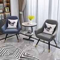 Tables et chaises de balcon modernes et luxueuses en métal, petite table à thé pour la chambre à coucher, combinaison de chaises de loisirs, écologiques et légères