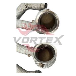 ท่อลงแคทแบบไหลสูง Vortex 304 สำหรับ Mercedes-Benz E63s W213 4.0T V8 ปี 2018–2023 พร้อมแผ่นกันความร้อน ไม่แสดงไฟเตือน Check Engine - Product Image 4