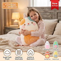 Coussin en peluche animal mignon à corps long, en polaire douce, rembourré en coton PP, jouet coussin corporel lapin, chat, renard, unisexe pour enfants