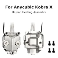 Untuk Anycubic Kobra X Rakitan Pemanas Termistor 0.25 0.4 0.6 0.8 Kepala Cetak Kobra 4 Pengunci Nosel Aksesoris Printer 3D
