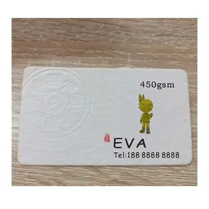 चीन फ़ैक्टरी कस्टम हॉलिडे एम्बॉस्ड 500Gsm कॉटन पेपर बिज़नेस कार्ड