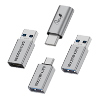 Adaptador de Seguridad Bloqueador de Datos USB, Protector Anti-Juice Jacking, Conector Tipo-C, Protector para Carga Segura de Portátiles, Teléfonos Móviles y PC